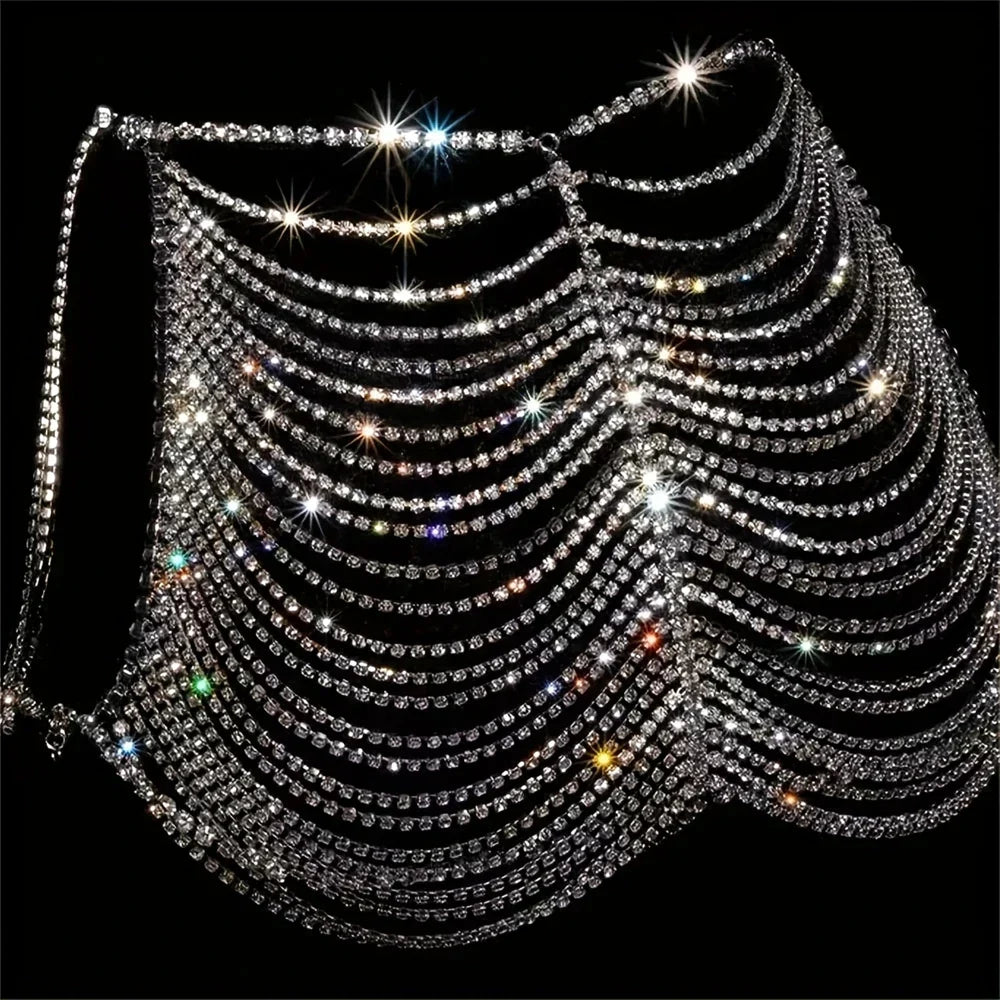 Rhinestone Back Chain