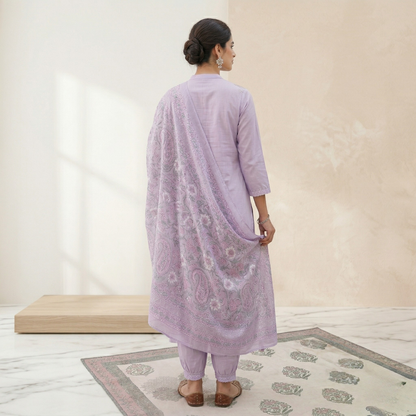 Women's Pack of 3 Pure Cotton Kurtas Pant Set & Dupatta |C-031