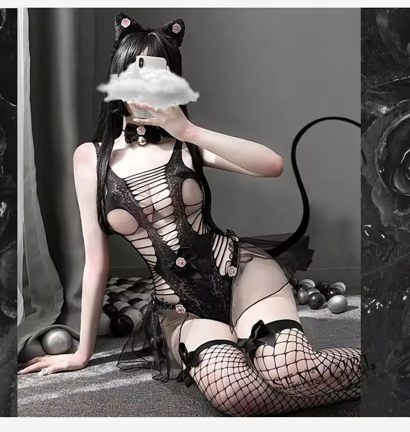 cat roleplay fantasy Full set with Headgear