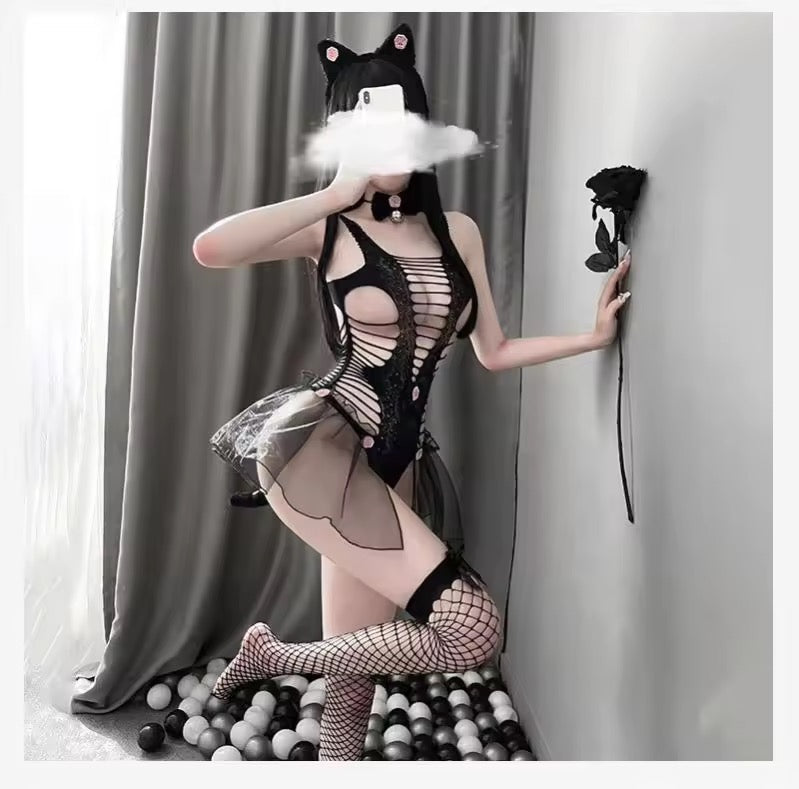 cat roleplay fantasy Full set with Headgear