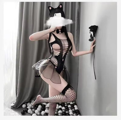 cat roleplay fantasy Full set with Headgear
