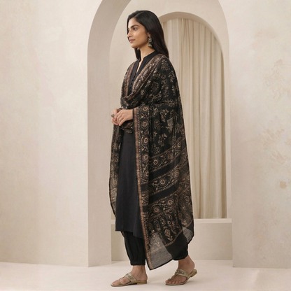 Women's Pack of 3 Pure Cotton Kurtas Pant Set & Dupatta |C-030