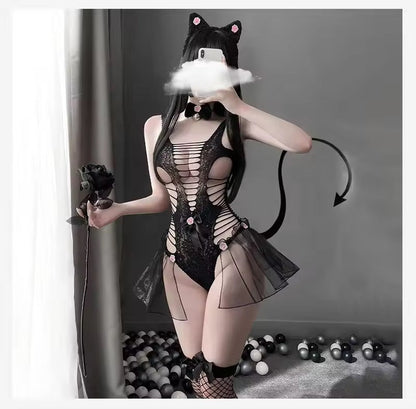 cat roleplay fantasy Full set with Headgear