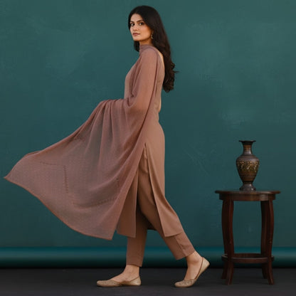Women's Pack of 3 Pure Cotton Kurtis with Pant & Dupatta |C-018