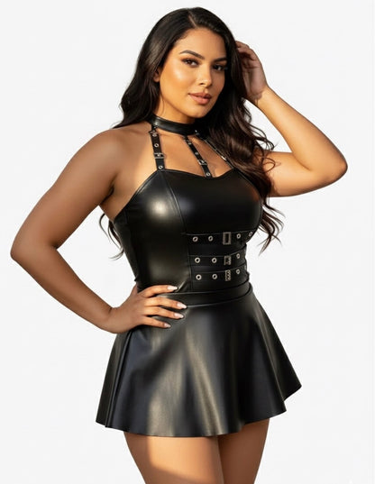 Black Buckled Dress