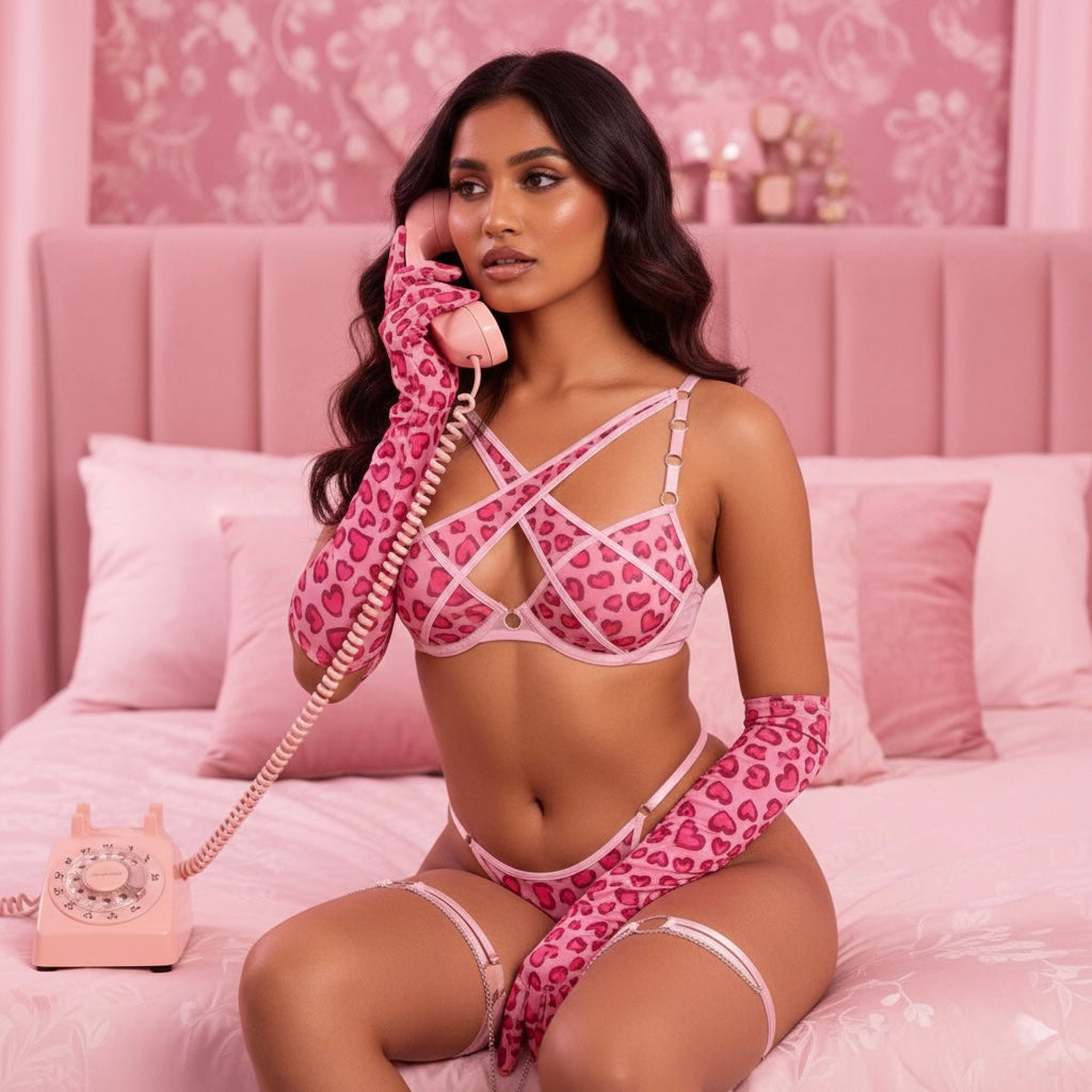 Babygirl❤️ Lingerie set with gloves