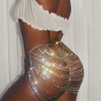 Rhinestone Back Chain