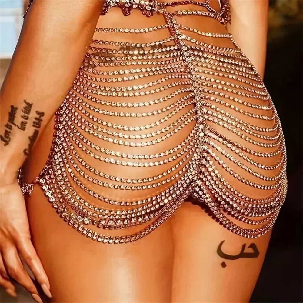 Rhinestone Back Chain