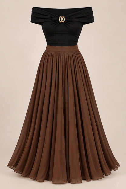 Pleated Skirt Co-Ord Set