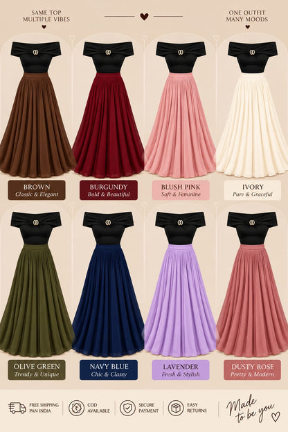 Pleated Skirt Co-Ord Set