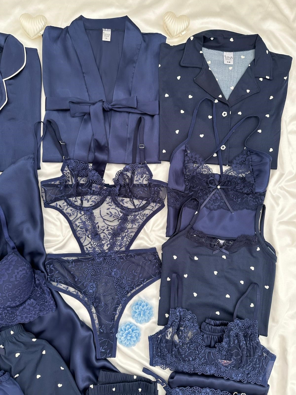 Bluedan  Premium Lace Set Combo for Women