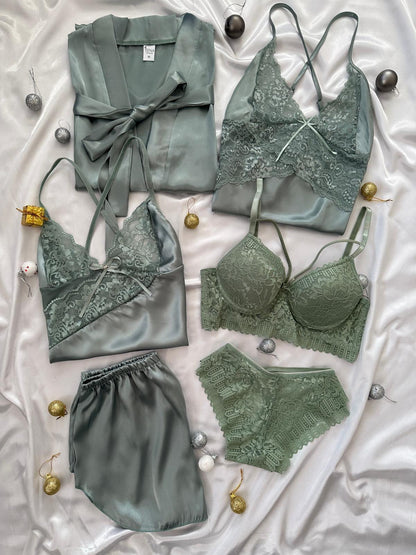 Love Night Suit & Bra Penty Set Combo for Women's