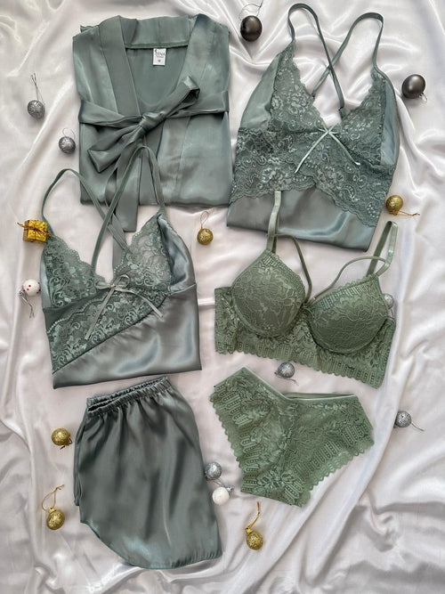 Love Night Suit & Bra Penty Set Combo for Women's