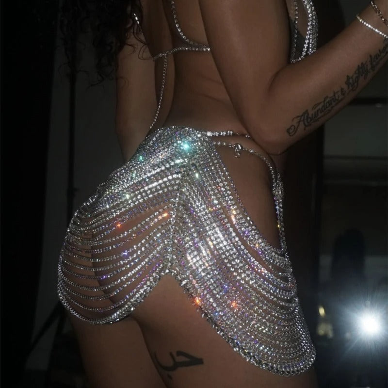 Rhinestone Back Chain