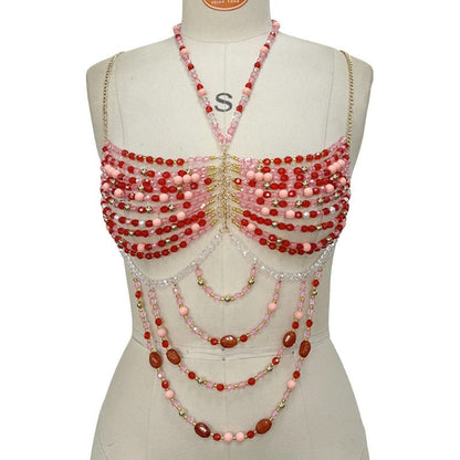 Ruby Beaded Top