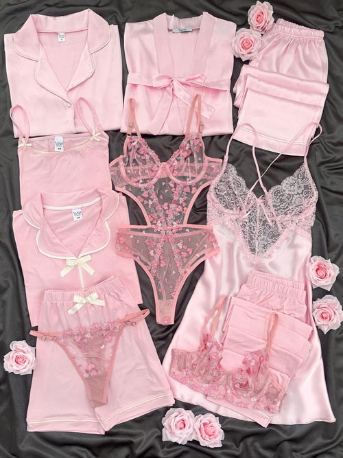 Pink Moments Piece Giant Bridal Dowry Set Combo For Women's