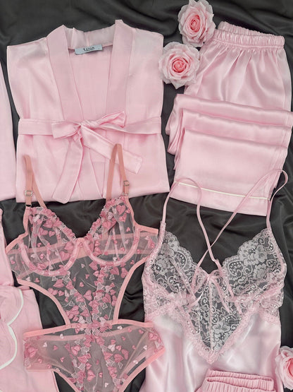 Pink Moments Piece Giant Bridal Dowry Set Combo For Women's