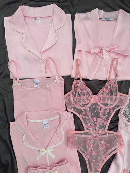 Pink Moments Piece Giant Bridal Dowry Set Combo For Women's