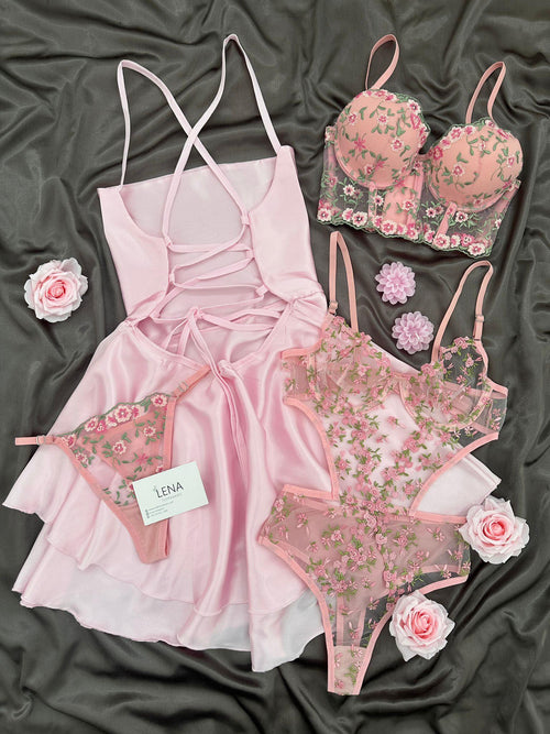 Love Night Suit & Bra Penty Set Combo for Women's