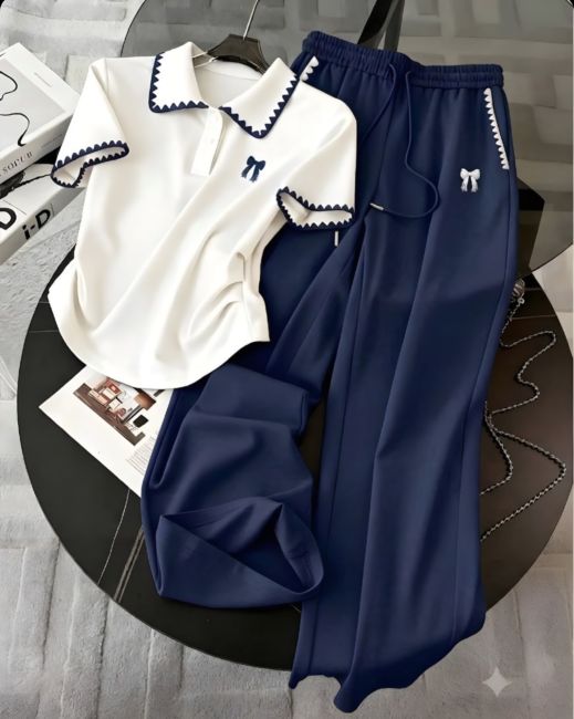 Women’s Elegant Comfort Co-Ord Set [Navy Blue]