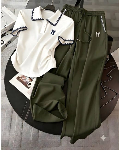 Women’s Elegant Comfort Co-Ord Set [Olive Green]