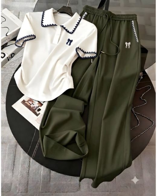 Women’s Elegant Comfort Co-Ord Set [Olive Green]