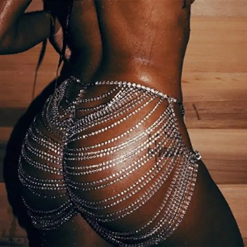 Rhinestone Back Chain