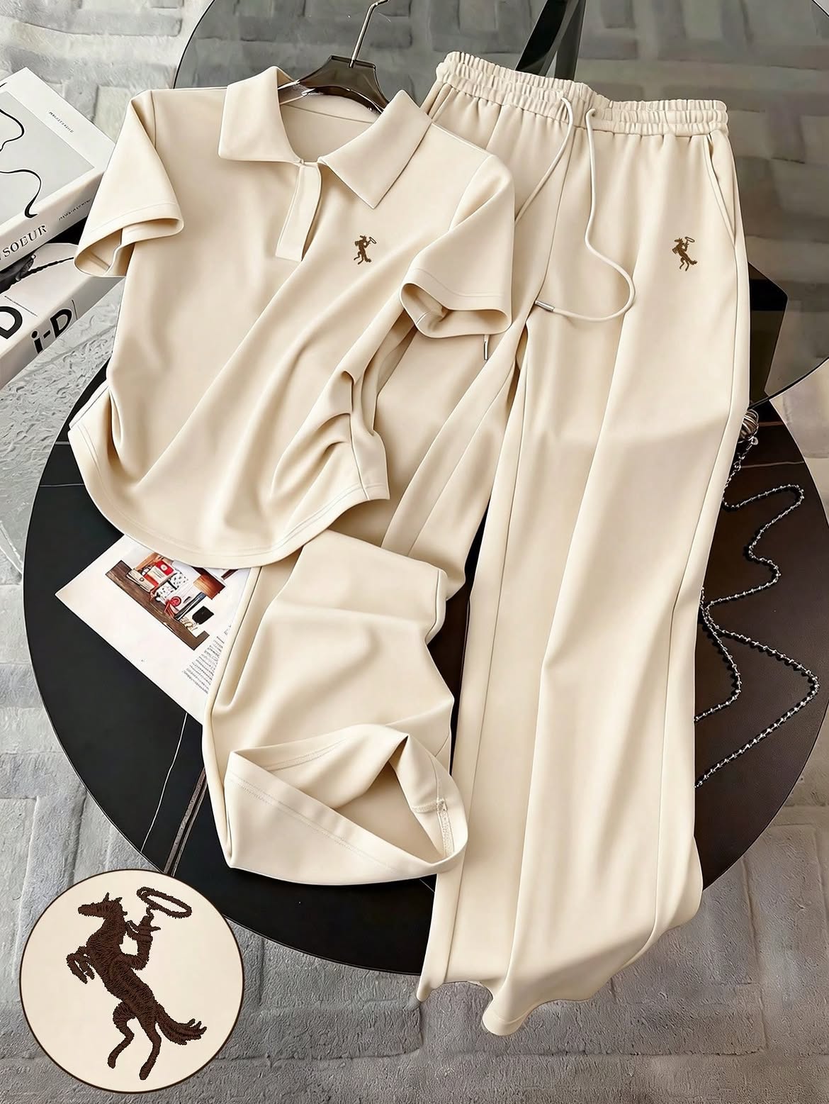 Women’s Elegant Comfort Co-Ord Set [Light Beige]