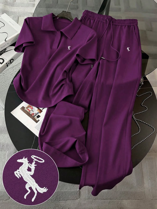 Women’s Elegant Comfort Co-Ord Set [Dark Purple]