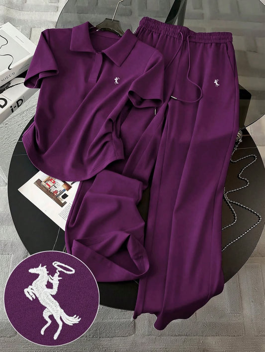 Women’s Elegant Comfort Co-Ord Set [Dark Purple]
