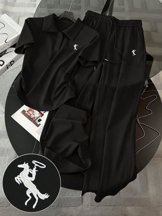 Women’s Elegant Comfort Co-Ord Set [All Black]