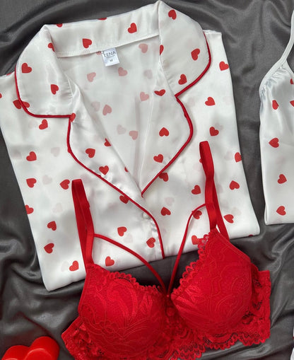 Zanivah Premium Lac Bra Panty Set & Nightwear